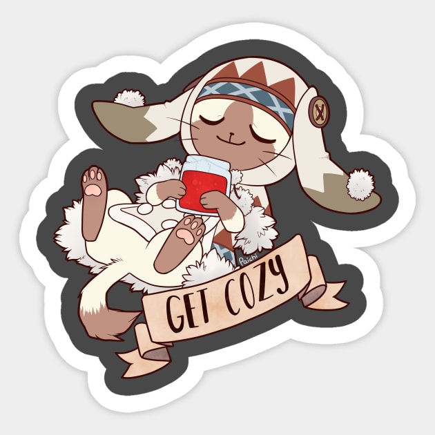 Get Cozy Sticker by Paichi